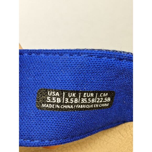 Spenco Miramar SP1223BLU Women Brown Blue Synthetic Flip-Flops Sandals Sz W5.5 B - Picture 9 of 9